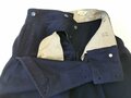 Kriegsmarine, blaue Hose für Mannschaften. Kammerstück von 1939 in gutem Zustand, im Rückenbereich enger gemacht