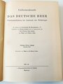 "Das Deutsche Heer" Friedensuniformen bei Ausbruch des Weltkrieges. Diepenbroick Hamburg 1937/42. Textband Zweiter Teil" Artillerie, Ingenieur- und Pionierkorps......." Komplett, Buchrücken defekt