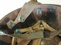 Stahlhelm mit Innenhelm U.S. Alter unbekannt, ungereinigtes Stück