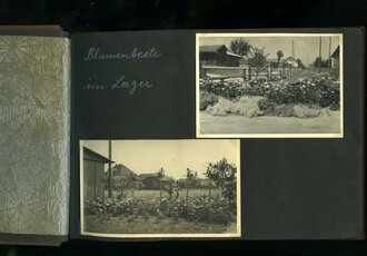 Reichsarbeitsdienst Fotoalbum eines Angehörigen des Lager 7/295 Aidenbach. Diverse Effekten sowie 58 Ansichtskarten und Fotos