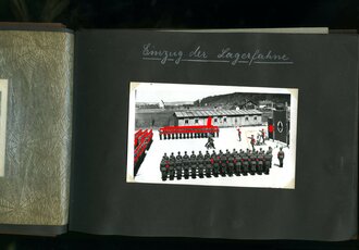 Reichsarbeitsdienst Fotoalbum eines Angehörigen des Lager 7/295 Aidenbach. Diverse Effekten sowie 58 Ansichtskarten und Fotos