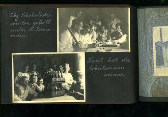 Reichsarbeitsdienst Fotoalbum eines Angehörigen des Lager 7/295 Aidenbach. Diverse Effekten sowie 58 Ansichtskarten und Fotos