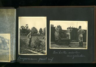 Reichsarbeitsdienst Fotoalbum eines Angehörigen des Lager 7/295 Aidenbach. Diverse Effekten sowie 58 Ansichtskarten und Fotos