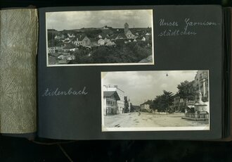 Reichsarbeitsdienst Fotoalbum eines Angehörigen des Lager 7/295 Aidenbach. Diverse Effekten sowie 58 Ansichtskarten und Fotos