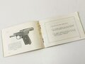 "Mauser Selbstladepistolen Kaliber 7,65 und 6,35" Bedienungsanleitung mit 55 Seiten, Druckvermerk von 1928.