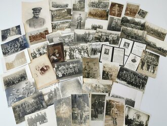 Konvolut von 50 Fotos aus der Zeit des 1. Weltkrieg