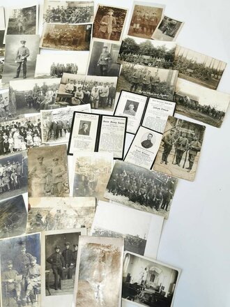 Konvolut von 50 Fotos aus der Zeit des 1. Weltkrieg