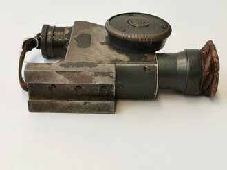 1. Weltkrieg, Zielfernrohr ZF12 für MG08, Hersteller Busch Rathenow. Original lackiertes Stück , klare Durchsicht mit einigen Verschmutzungen