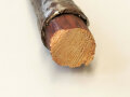 Speer oder Lanzenspitze, vierkantig, das einverbaute Holz sicherlich neuzeitlich. Länge 36cm. Alter und Herkunft unbekannt