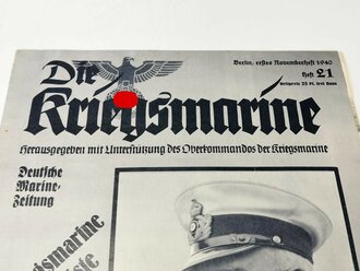 Die Kriegsmarine, Heft 21, erstes Novemberheft 1940,...