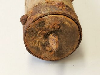 1. Weltkrieg England, Grabenkeule aus alter Sammlung, das Holz trocken, vermutlich alter Unterstandfund