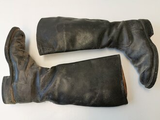 Paar Stiefel für Offiziere der Wehrmacht. Ungereinigtes Paar, Sohlenlänge 29,5cm