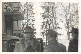 Aufnahme des Generaloberst Dietl in Kemi 1942, Maße 6 x 9 cm