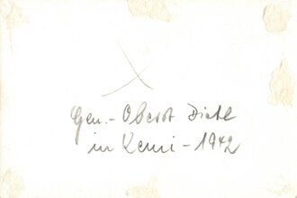 Aufnahme des Generaloberst Dietl in Kemi 1942, Maße...