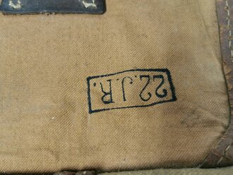 1. Weltkrieg Tornister datiert 1914, Kammerstück des 22. I.R.