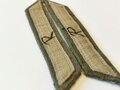 Bundeswehr Heer Paar Dienstgradabzeichen/Armabzeichen Gefreiter für die Dienst/Kampfuniform ca 60er Jahre, Klebereste auf der Rückseite, Handschriftliches R für Reservist auf der Vorderseite,