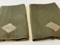 Bundeswehr Heer Paar Dienstgradabzeichen/Schulterschlaufen Leutnant für die Dienst/Kampfuniform ca 60-70er Jahre, getragen/leicht ausgeblichen,