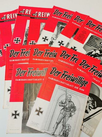 Konvolut "Der Freiwillige - Kameradschaftsblatt der Hiag", nicht auf Vollständigkeit oder Zustand überprüft