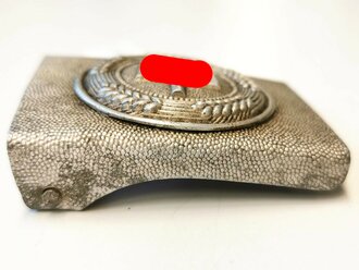 Reichsarbeitsdienst, Koppelschloss für Mannschaften aus Aluminium mit aufgeklammertem Emblem