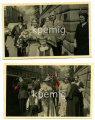 3 Aufnahmen eines Politischen Leiters zur Hochzeit in München 1937, Maße 8 x 12 cm