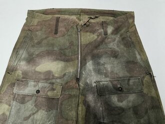 Wehrmacht Tarnhose aus italienischem Zeltbahnmaterial, so...