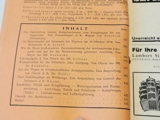 Militärwissenschaftliche Mitteilungen herausgegeben vom österreichischen Bundesministerium für Landesverteidigung. 5 Ausgaben von 1935