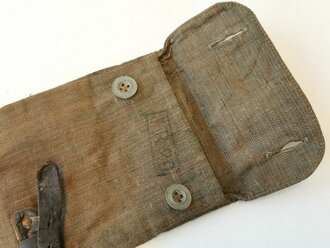 1.Weltkrieg, Zeltbesteckbeutel Kammerstück des IR20, darin 3 Stück Zeltplock 15, einer davon sichtbar datiert 1916