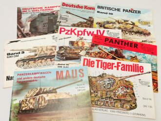 8 Ausgaben "Waffen Arsenal" zum Thema Panzer, alle leicht gebraucht