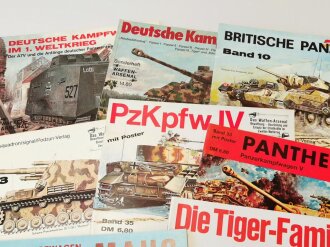 8 Ausgaben "Waffen Arsenal" zum Thema Panzer, alle leicht gebraucht