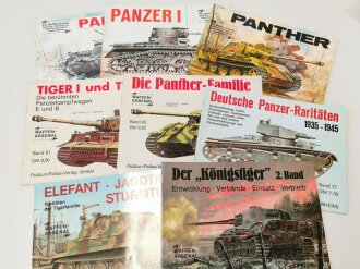 8 Ausgaben "Waffen Arsenal" zum Thema Panzer, alle leicht gebraucht