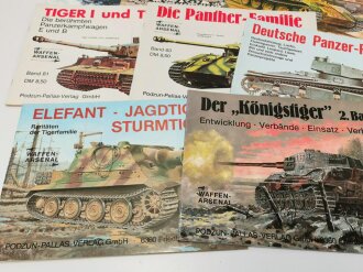 8 Ausgaben "Waffen Arsenal" zum Thema Panzer,...