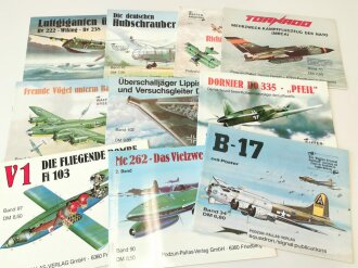 10 Ausgaben "Waffen Arsenal" zum Thema Flugzeug, alle leicht gebraucht