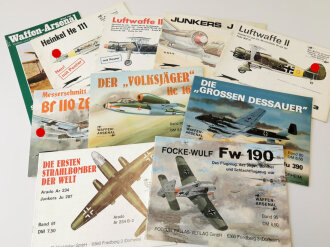 10 Ausgaben "Waffen Arsenal" zum Thema Flugzeug, alle leicht gebraucht