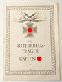 "Die Ritterkreuzträger der Waffen SS" Folge 1, zeitgenössisches Exemplar mit 4 Seiten, DIN A5