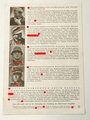 "Die Ritterkreuzträger der Waffen SS" Folge 1, zeitgenössisches Exemplar mit 4 Seiten, DIN A5