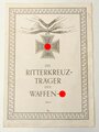 "Die Ritterkreuzträger der Waffen SS" Folge 3, zeitgenössisches Exemplar mit 4 Seiten, DIN A5