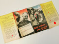 Anwerbedokument für Niederländische Freiwillige in der Waffen SS. Faltblatt in gutem Zustand