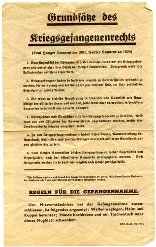 U.S. Passierschein von 1945