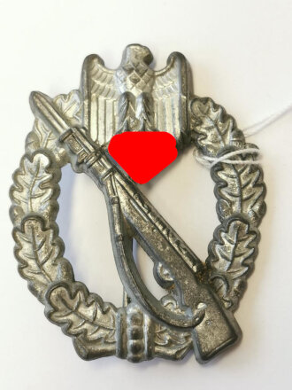 Infanterie Sturmabzeichen in silber, Zink hohlgeprägt, ohne Herstellermarkierung