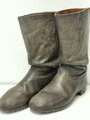 Paar Stiefel für Mannschaften der Wehrmacht, ungereinigtes Paar, Sohlenlänge 27,5cm