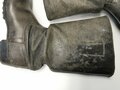 Paar Stiefel für Mannschaften der Wehrmacht, ungereinigtes Paar, Sohlenlänge 27,5cm