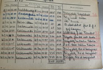 Luftwaffe, Leistungsbuch und Flugbuch eines Angehörigen im Kampfgeschwader 100