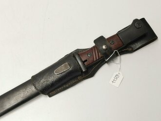 Seitengewehr M84/98 für K98 der Wehrmacht. Sehr guter Zustand, nicht Nummerngleich, im Koppelschuh
