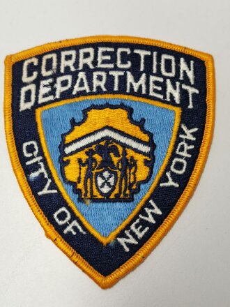 U.S. " Correction Department City of New York" shoulder patch, unused