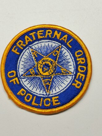 U.S. " Fraternal order of Police  " shoulder patch, unused