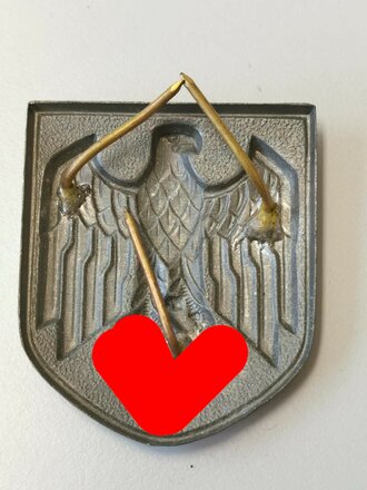 Heer, Adler für den Tropenhelm, Feinzink