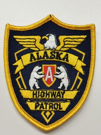 U.S. " Alaska Highway Patrol  " shoulder patch, unused