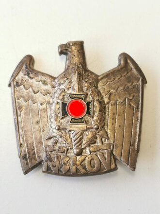 NSKOV Kriegsopferversorgung, Mützenadler, Buntmetall