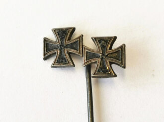 1.Weltkrieg, "800" Silber Miniatur Eisernes Kreuz 1. und 2. Klasse 1914 in 9mm