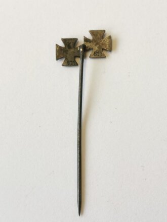 1.Weltkrieg, "800" Silber Miniatur Eisernes Kreuz 1. und 2. Klasse 1914 in 9mm